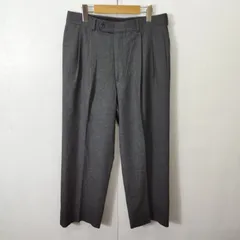 Brooks Brothers ブルックス ブラザーズ ウール パンツ スラックス 2タック センタープレス ビジネス グレー系 A909