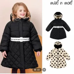 マリ＆モリ キッズ用 キルティング ダウンコート
