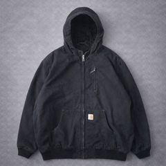 00s carhartt】メンタージャケット 墨黒 鬼フェード vintage - メルカリ