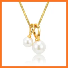 【新品】 [Puliyunxiang] 淡水パール ネックレス レディース [アシンメトリーな美しさ] 18K金メッキパール ネックレス女性の誕生日 記念日おしゃれ プレゼント 調節可能 ギフトラッピング付 0