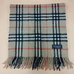 【D4931】 バーバリー ロンドン　ノバチェック マフラー　カシミヤ 100%
