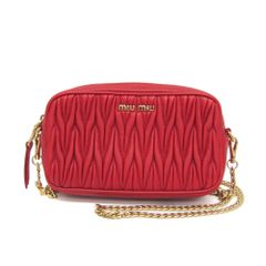 美品】MIU MIU マテラッセ チェーンショルダーバッグ 5BD138 - メルカリ