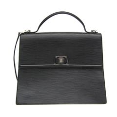 Louis Vuitton エピレザー ブラック ハンドバッグad - メルカリ