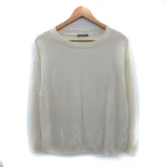 セオリーリュクス theory luxe ニット カットソー 長袖 38 M アイボリー /SM11