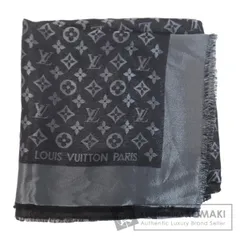 LOUIS VUITTON ルイヴィトン LVロゴ メタリック スカーフ シルク レディース [中古]
