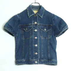 ピンクハウス★♪ワンピースやTシャツの上に♪ショートスリーブ半袖Ｇジャン デニムMサイズ 青系 z17495