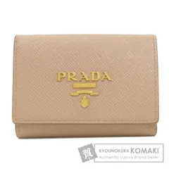 PRADA プラダ コンパクトウォレット 二つ折り財布（小銭入れあり） サフィアーノ レディース [中古]