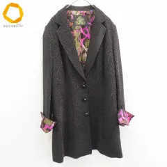 イタリヤ 伊太利屋 ジャケット テーラード ペイズリー デザインボタン 大きいサイズ レディース [a968152]