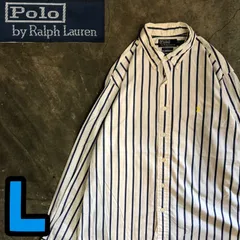T7513 POLO by Ralph Lauren ストライプシャツ
