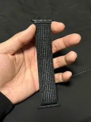 Apple Watch NIKE スポーツ ループ ブラック 42mm (44mm 46mm 互換)