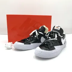 【中古美品】NIKE ナイキ ×SACAI サカイ BLAZER LOW DM6443-001 ブレザー ロー スニーカー 靴 【160-260201-na-04-tag】