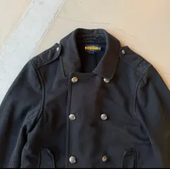 ポロラルフローレン ラグビー シルバー コットン ピーコート