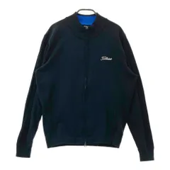 サイズ：L TITLEIST タイトリスト  裏起毛 ニット ジップジャケット  ブラック系 [240101619215] ゴルフウェア メンズ ストスト