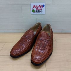 Lorenzo Banfi クロコダイルコンビローファー ブラウン 5.5 革靴