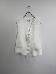 GIANFRANCO FERRE ジャンフランコフェレ 刺繍 ベスト イタリア製