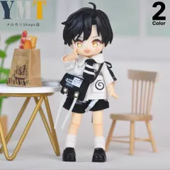 オビツ11 ドール服 ob11 制服風カジュアル5点セット シャツ＋パンツ＋ネクタイ＋カバン＋靴 撮影小物 ぬい撮り 人形用 12分ドール 12分の1 ねんどろいどどーる 男の子 女の子兼用 制服風カジュアルセット 可愛い おしゃれ 人形服d-78