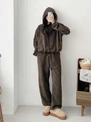 LEE リー 起毛 セットアップ 裏起毛 トレーニングウェア セット セットアップ クロップド オーバーサイズ