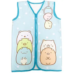 【新着商品】[MORIPiLO] スリーパー 着る毛布 サンエックス すみっコぐらし (やわらかシープボアスリーパー) 可愛い あったか パジャマ グッズ 大人子供兼用 ブルー 50x70cm キャラクター まくらのモリシタ