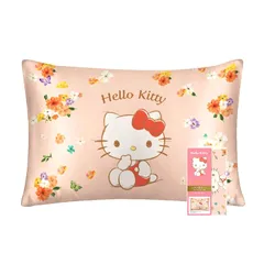 【新着商品】Utukky シルク枕カバー サンリオキャラクターズ ハローキティ 枕カバー 43×63cm 片面100%シルク 封筒式まくらカバー すべすべ 光沢感 洗える 四季適応 可愛い サンリオキャラクターズ 枕カバー 1枚入り