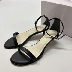 未使用 ATELIER BRUGGE ストラップ サンダル BLACK ブラック サイズ 24cm 定価13,500円 801-0005