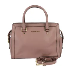Michael Kors マイケルコース COLLINS MD コリンズ ミディアム サッチェル ハンドバッグ 30F5GIES1L レザー ピンク系 ゴールド金具 2WAY ショルダーバッグ トートバッグ 