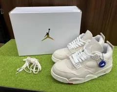 NIKE ナイキ WMNS AIR JORDAN 4 RETRO DQ4909-100 サイズ約27.5cm オフホワイト系 スニーカー メンズ シューズ 箱 替紐付 靴