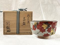 d493 茶碗 乾山写紅葉 南口閑粋 木箱 茶道具 古物 d493 茶碗 乾山写紅葉 南口閑粋 木箱 茶道具 古物 - メルカリ