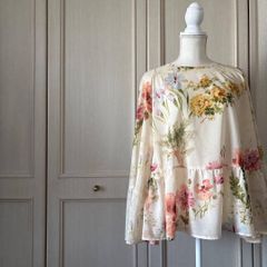 VALENTINO ☆ヴァレンティノ☆シルク100後ろリボンブラウス