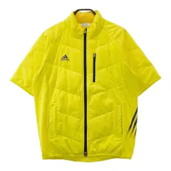 サイズ：O/XG ADIDAS GOLF アディダスゴルフ  半袖 ダウンジャケット  イエロー系 [241003001110] ゴルフウェア メンズ ストスト
