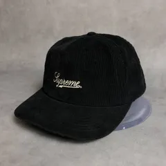 PQ119◇Supreme : 90's Old USA製 Corduroy Cap◇黒 オールドシュプリーム コーデュロイキャップ