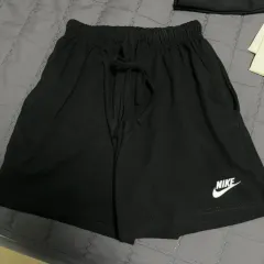 ナイキ ブラック コットン ハーフパンツㅡ1