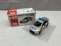 現状品 トミカ No.39 三菱 ランサー エボリューションX 英国警察仕様 赤箱 ロゴ白字 中国製 タカラトミー