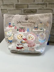 【S3-62】◇ 中古　ディズニー ダッフィー＆フレンズ ウィンターホリデー トートバッグ