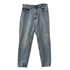 90s USA製 Levi's 550 デニムパンツ W33 ブルー リーバイス ジップアップ 紙タグ 96年製 リラックスフィット アメカジ ジーンズ 2601-509