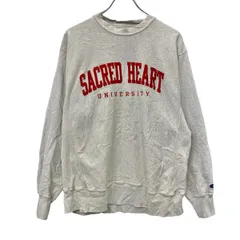 00s メキシコ製 Champion ロゴスウェット トレーナー M ライトグレー チャンピオン REVERSE WEAVE リバースウィーブ 秋物 a801-6258