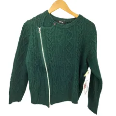 ズッカ ZUCCa ジップデザイン ウールケーブルニット レディース JPN：M のサムネイル