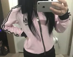 adidas アディダス BECKENBAUER(ベッケンバウアー) ピンクブラウン 3本線 トラックジャージ ゴールデンサイズ