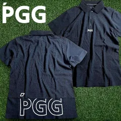 PGG by PEARLY GATES ピージージー パーリーゲイツ ゴルフ 吸汗速乾 ドライ鹿の子 バックロゴ ストレッチ 半袖 ポロシャツ ゴルフウェア 268-2260601 定価1.8万 ダークネイビー ▲021▼50717w06