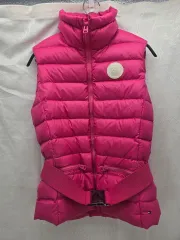 トミーヒルフィガー ピンク ベルト付き レディース ダウンベスト