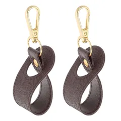 uxcell バッグ ハンズフリーバッグバックパックハットホルダーアクセサリー用 2個 ハットクリップ ハンドバッグ トートバッグ 荷物に掛ける 茶色