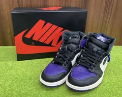 NIKEナイキ AIR JORDAN 1 RETRO HIGH OG 26.5 cm ブラック系×パープル系×ホワイト系 エアジョーダン1 メンズ シューズ スニーカー 箱付