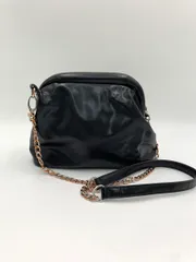 idem イデム チェーン がま口 ショルダー バッグ 黒 ■■ レディース