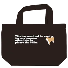柴犬 トートバッグ S ブラック