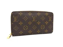 LOUIS VUITTON ルイヴィトン 財布  モノグラム ジッピーウォレット M60017 ブラウン PVC レザー ユニセックス ラウンドファスナー 長財布 ゴールド金具 美品