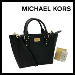 【MICHAEL KORS】2Way バッグ レザー ブラック/黒 ショルダーバッグ ハンドバッグ マイケルコース (SER-6688)