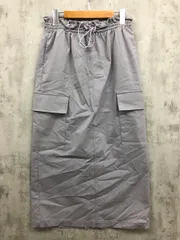 美品 Samansa Mos2 blue サマンサモスモスブルー ドロストカーゴ スカート sizeF/ブルー系 ■■ レディース