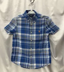 未使用 POLO RALPH LAUREN ポロ・ラルフローレン 半袖シャツ チェック柄 キッズ 