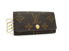 LOUIS VUITTON ルイヴィトン キーケース モノグラム ミュルティクレ4 M62631 ブラウン PVC×レザー ユニセックス 4連 ゴールド金具