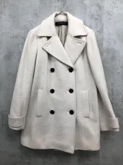 UNITED ARROWS ユナイテッドアローズ 1525-268-2837 アンゴラダブル コート size38/オフホワイト ◆■ レディース