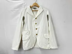 BLACK COMME des GARCONS ブラック コムデギャルソン コーデュロイジャケット サイズM 脇オープンデザイン メンズ オフホワイト系